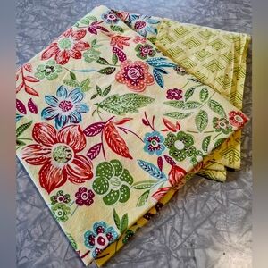 April Cornell 100% Cotton Floral Print Tablecloth 60×100 Inches